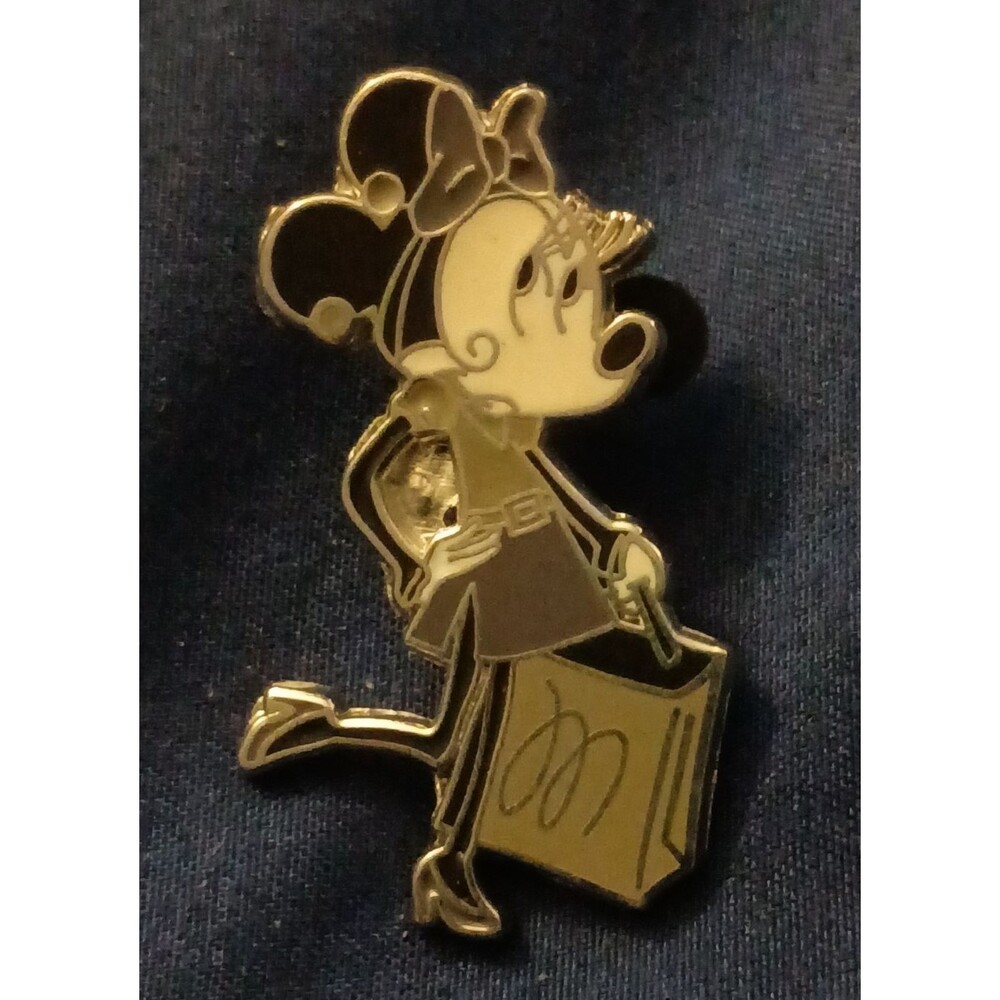 Disney Paris Fashion Glamour Set - Minnie with a Shopping Bag Pin